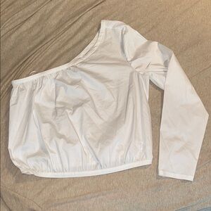 Good American Off-Shoulder White Blouse size Large